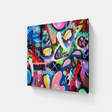 Abstract painting on canvas