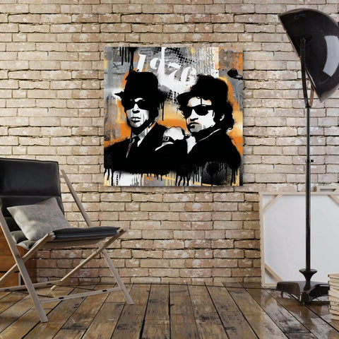 The beatles painting on canvas