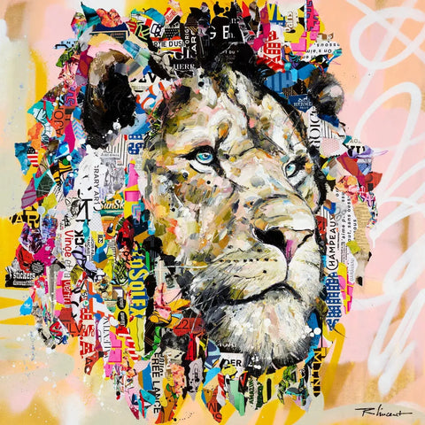 Lion art by artist mark stott