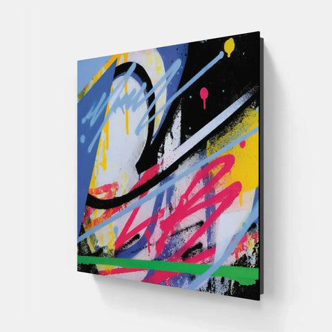 Abstract painting on canvas