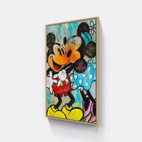 Mickey and minnie mouse wall art