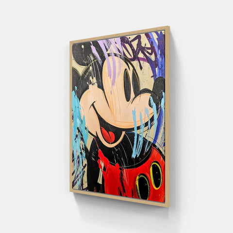 Mickey Mouse graffiti art.