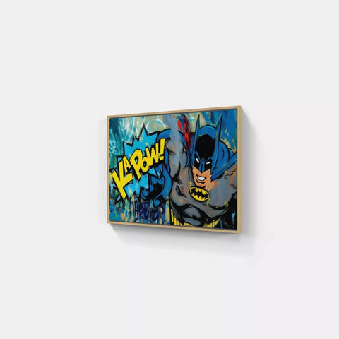 A batman painting on a wall