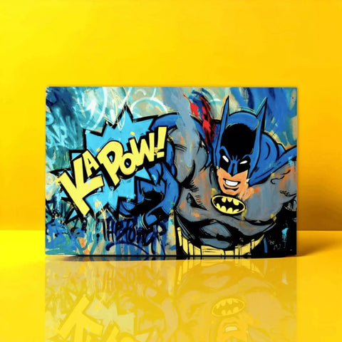 A batman and batman - themed card with the word’batman ’