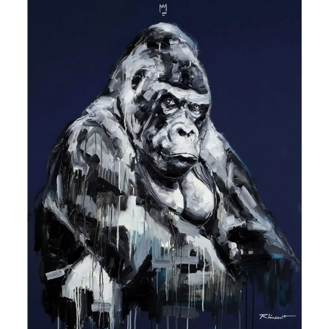 A painting of a gorilla