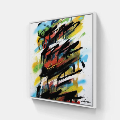 Abstract painting on canvas