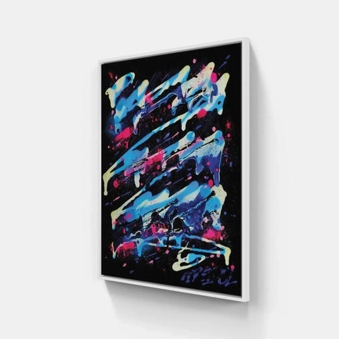 Abstract painting on canvas