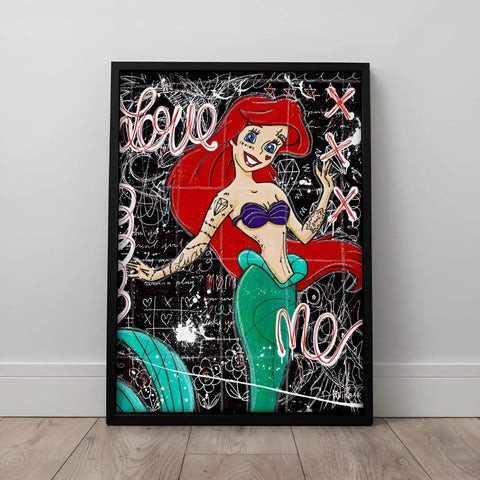 Ariel the mermaid disney art print