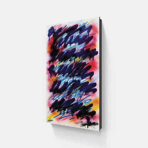 Abstract painting on canvas