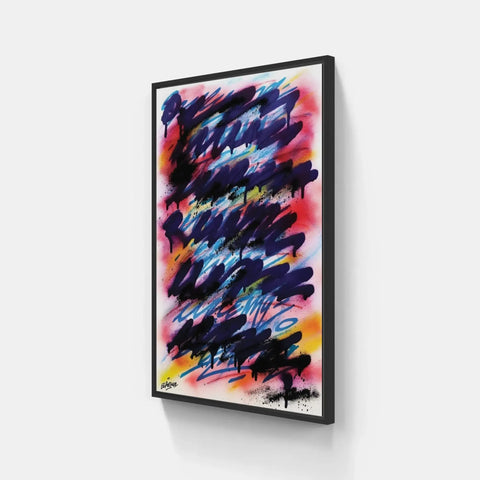 Abstract painting on canvas